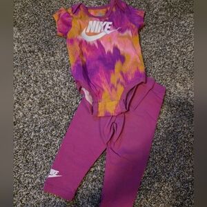 Nike Purple and Orange Baby Outfit